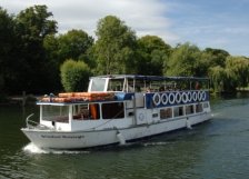 A passenger boat on the River Thames